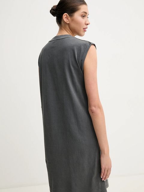 G-Star sukienka bawełniana kolor szary mini prosta D26081-C756 - zdjęcie produktu nr 2