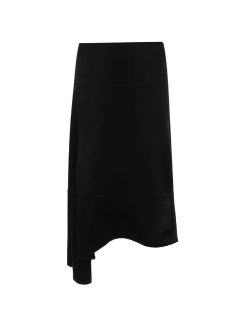 Victoria Beckham asymmetric midi skirt - Black - zdjęcie produktu nr 1