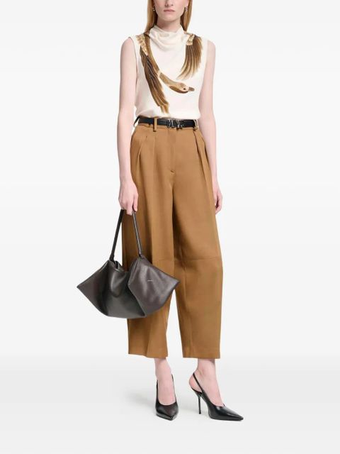 Altuzarra Arlie draped goose print blouse - Neutrals - zdjęcie produktu nr 2