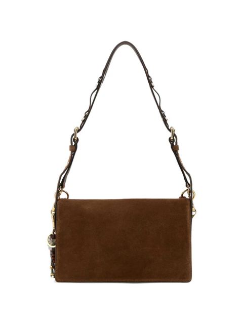 Prada tassel-detail suede shoulder bag - Brown - zdjęcie produktu nr 2