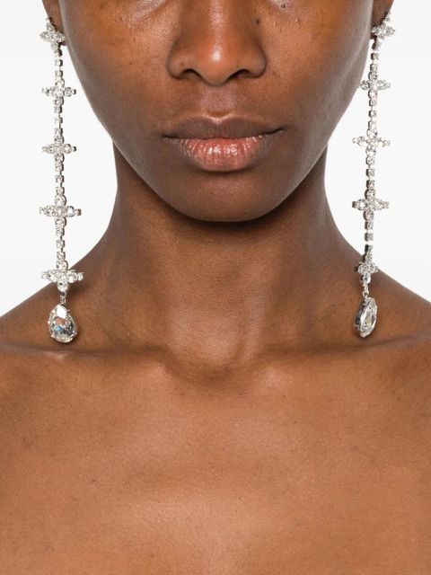 Magda Butrym cross drop earrings - Silver