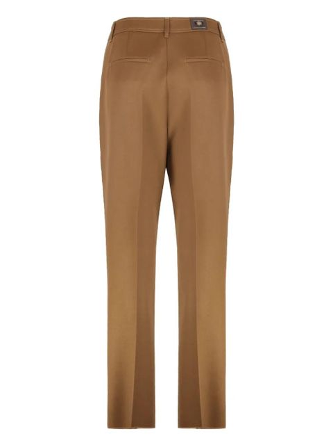 Max Mara pleated wool gabardine trousers - Brown