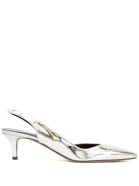 ISABEL MARANT Padim 50mm leather pumps - Silver - zdjęcie produktu nr 1