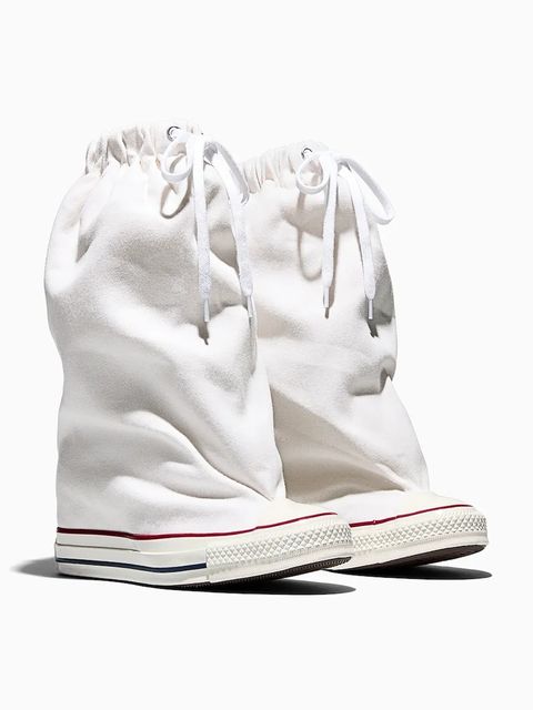 Converse trampki Converse x Vaquera Chuck Taylor All Star Wedge X-HI kolor biały A17686C