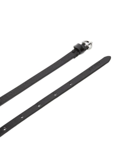 PINKO circular-plaque leather belt - Black