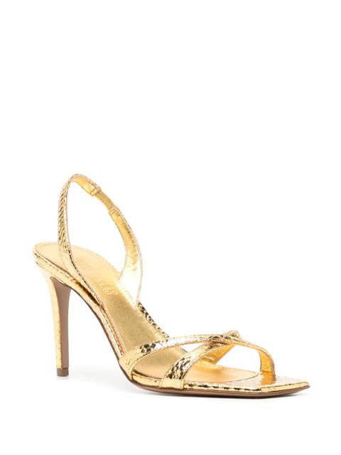Paris Texas Stiletto 85mm leather sandals - Gold - zdjęcie produktu nr 2