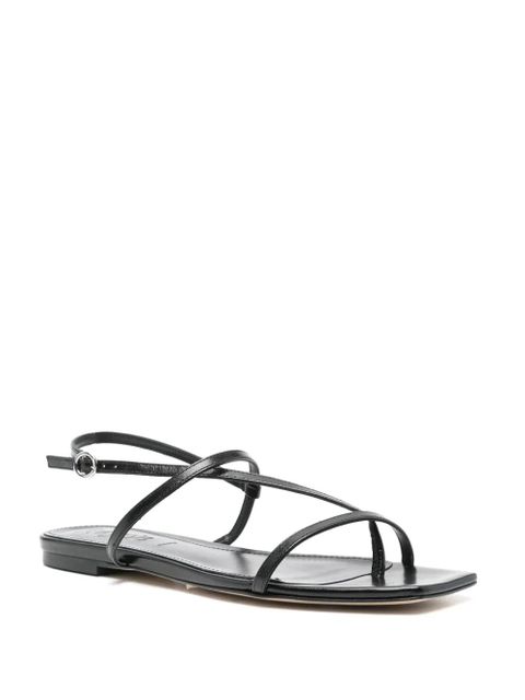Aeyde Ella flat sandals - Black