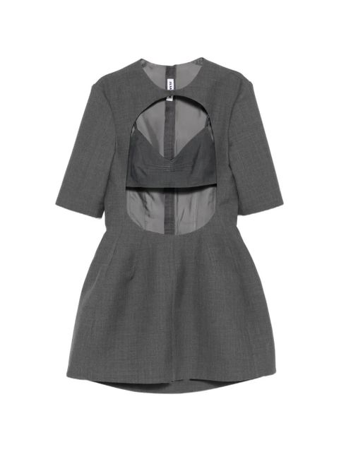 Jil Sander twill cut-out mini dress - Grey - zdjęcie produktu nr 1
