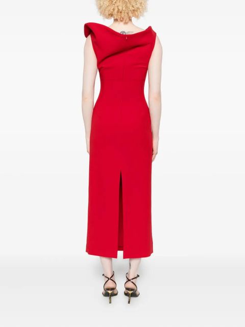Magda Butrym off-shoulder midi dress - Red