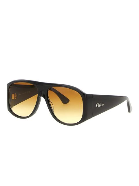 Chloé Eyewear pilot-frame sunglasses - Brown