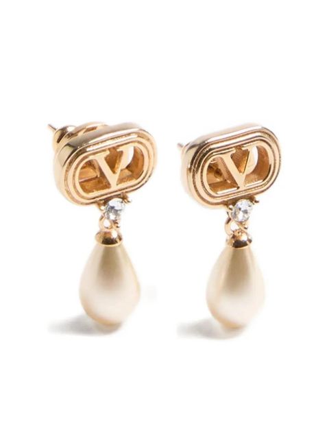 Valentino Garavani Ovalette drop earrings - Gold
