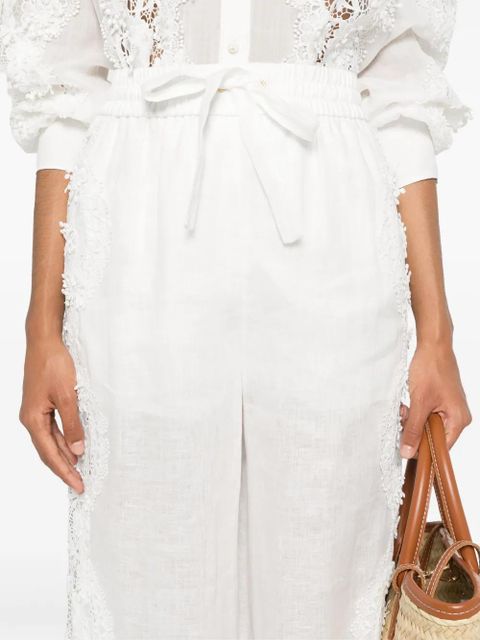 ZIMMERMANN Halliday wide-leg trousers - White