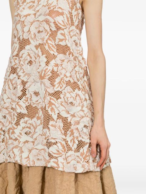 Comme Des Garçons floral-embroidered vest - Neutrals