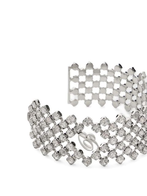 Blumarine rhinestone-embellished earrings - Silver