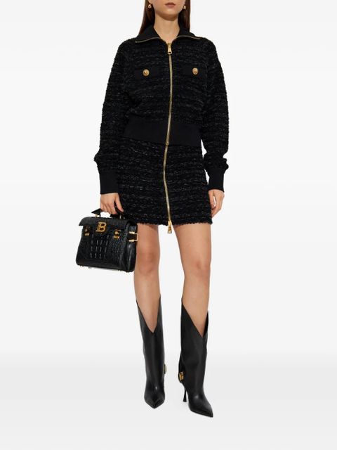 Balmain tweed bomber jacket - Black - zdjęcie produktu nr 2