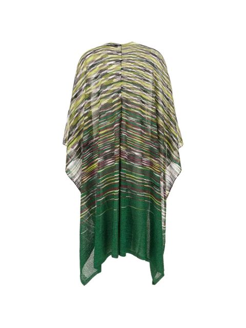 Missoni striped knitwear cape - Green - zdjęcie produktu nr 2