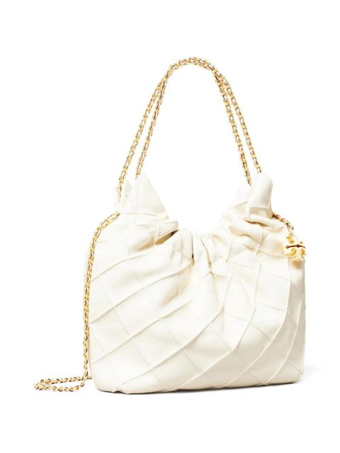Tory Burch mini Fleming soft hobo bag - Neutrals