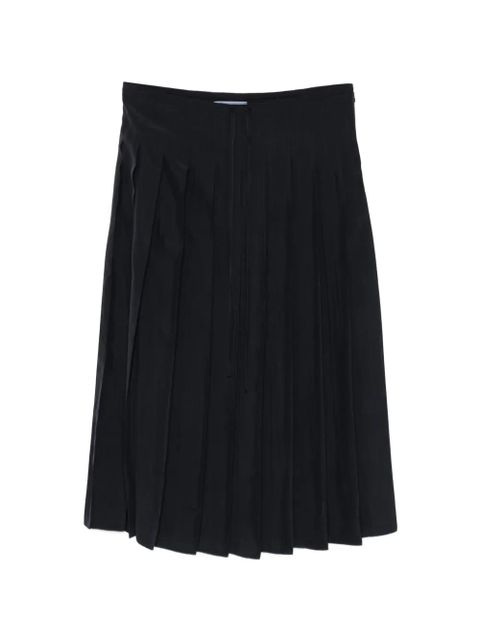Prada pleated midi skirt - Blue