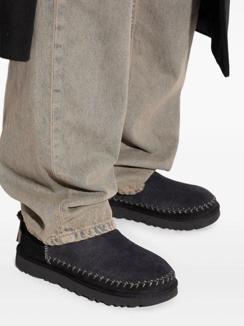 UGG braided-detail leather boots - Black