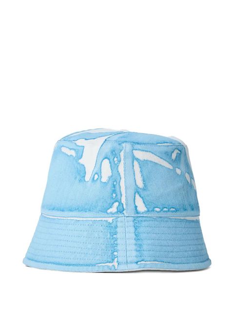 Marni logo-motif bucket hat - Blue - zdjęcie produktu nr 2