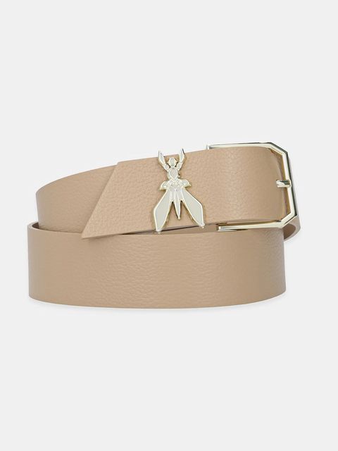 Patrizia Pepe pasek skórzany damski kolor beżowy 8W0044 L001 - zdjęcie produktu nr 1