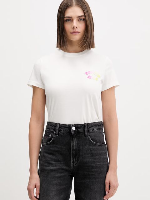 Tommy Jeans T-shirt damski bawełniany - zdjęcie produktu nr 1
