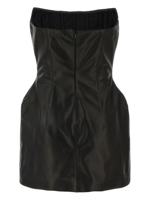 Magda Butrym off-shoulder corset-style mini dress - Black