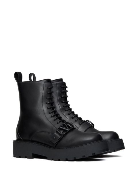 Valentino Garavani 45mm VLogo Signature combat boots - Black