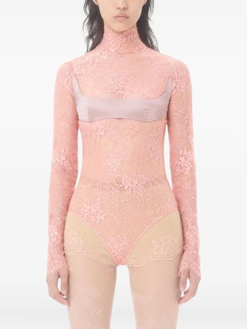 Valentino Garavani floral-lace bodysuit - Pink - zdjęcie produktu nr 2