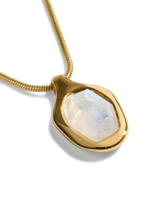 Monica Vinader Odyssey moonstone necklace - Gold