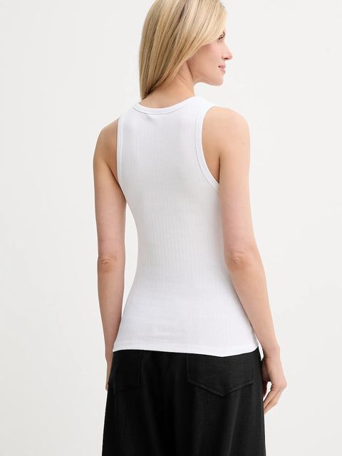 MUNTHE top bawełniany TEZZA kolor biały 247113124764 - zdjęcie produktu nr 2