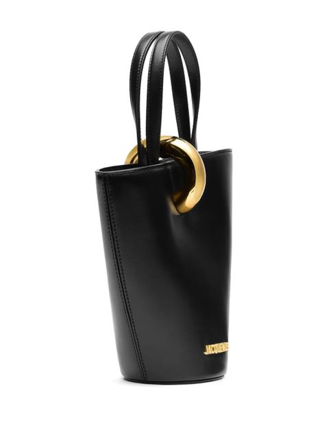Jacquemus Le Petit Bambola leather tote bag - Black