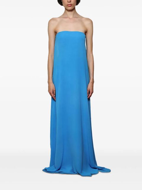 Christopher Esber strapless tie-back maxi dress - Blue