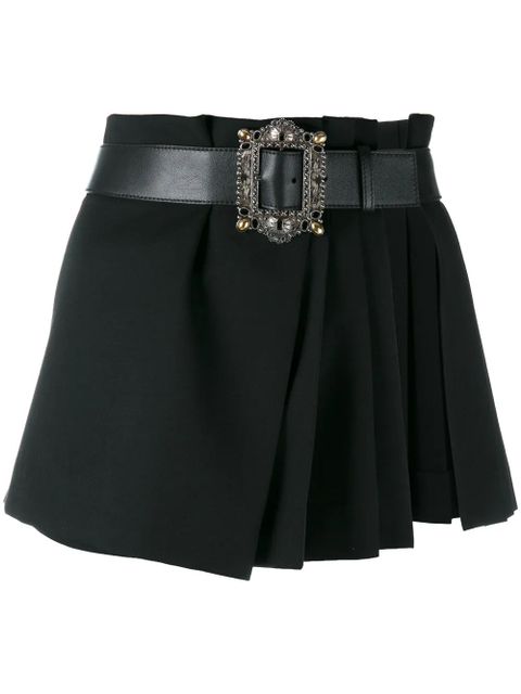 Alexander McQueen pleated wrap mini skirt - Black - zdjęcie produktu nr 1