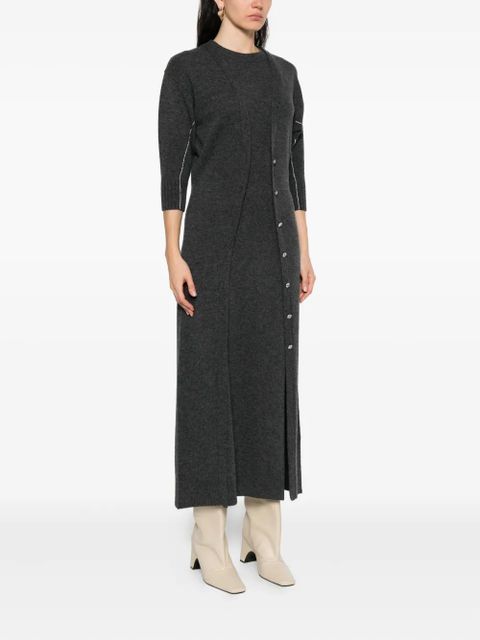 Rabanne layered midi dress - Grey