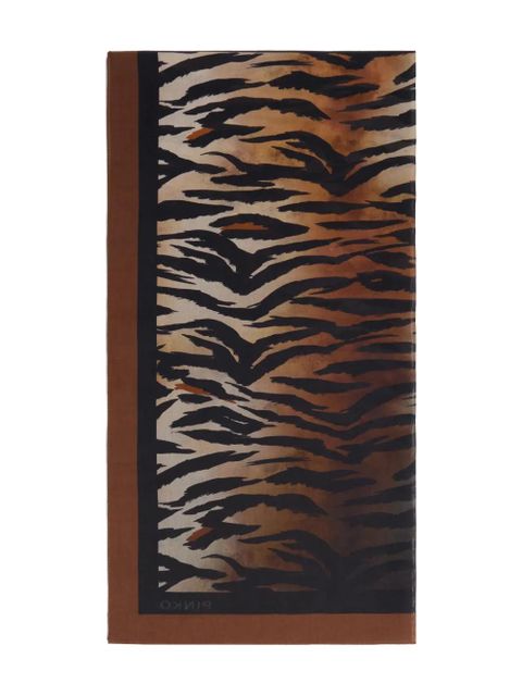 PINKO animal-print scarf - Black - zdjęcie produktu nr 2