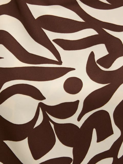 Abercrombie & Fitch bluzka damska kolor beżowy wzorzysta KI140-5049