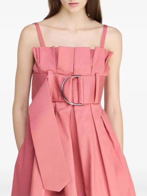 JW Anderson belted pleated mini dress - Pink