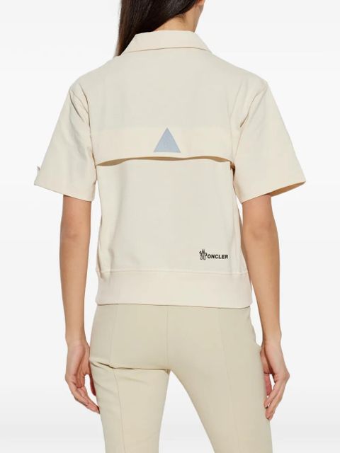 Moncler Grenoble logo-patch polo shirt - Neutrals