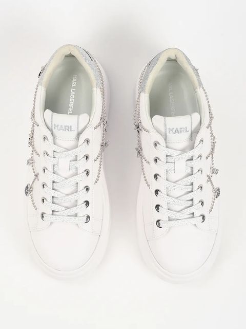 Karl Lagerfeld sneakersy skórzane ANAKAPRI damskie kolor biały KL63546