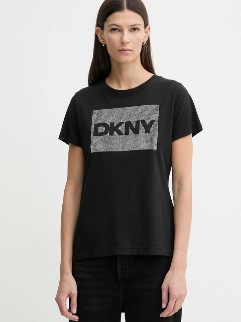 Dkny t-shirt damski kolor czarny DJ6T1701 - zdjęcie produktu nr 1