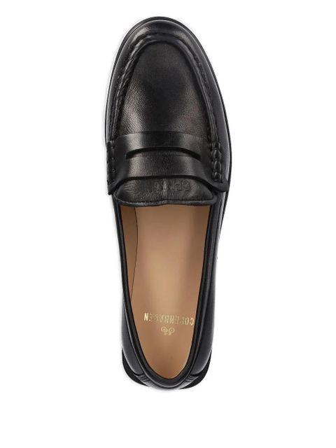Copenhagen penny-strap leather loafers - Black