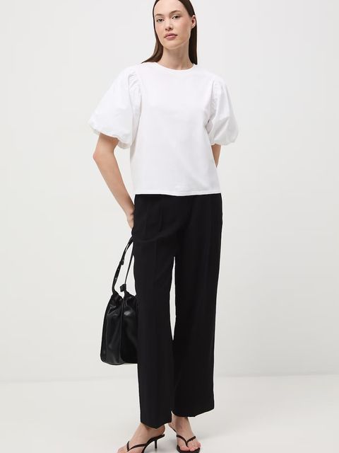 Medicine spodnie wide leg damskie z wiskozy - zdjęcie produktu nr 2