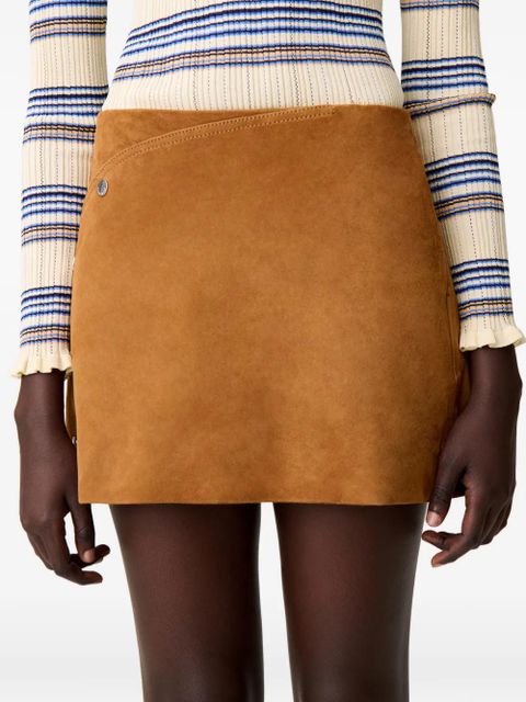 Claudie Pierlot pocket mini skirt - Brown