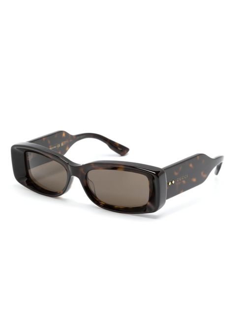 Gucci Eyewear rectangle-frame sunglasses - Brown - zdjęcie produktu nr 2