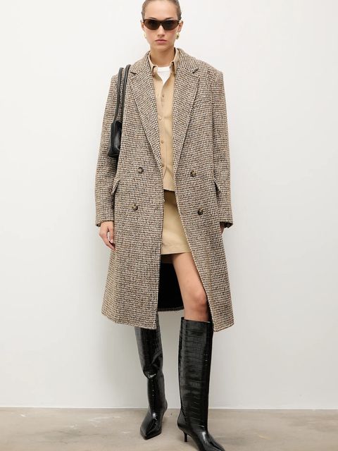 Answear.LAB kozaki skórzane kolor czarny na szpilce