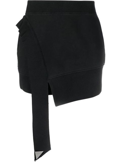 The Attico asymmetric hem pencil skirt - Black - zdjęcie produktu nr 1