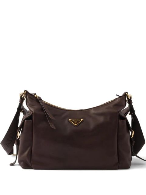 Prada large Explore leather shoulder bag - Brown - zdjęcie produktu nr 1