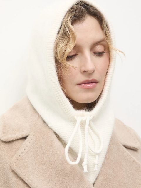 Answear.LAB kaptur z wełną kolor beżowy - zdjęcie produktu nr 1