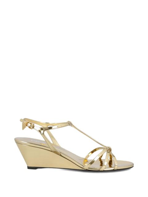 Prada logo-detail strap sandals - Gold - zdjęcie produktu nr 1
